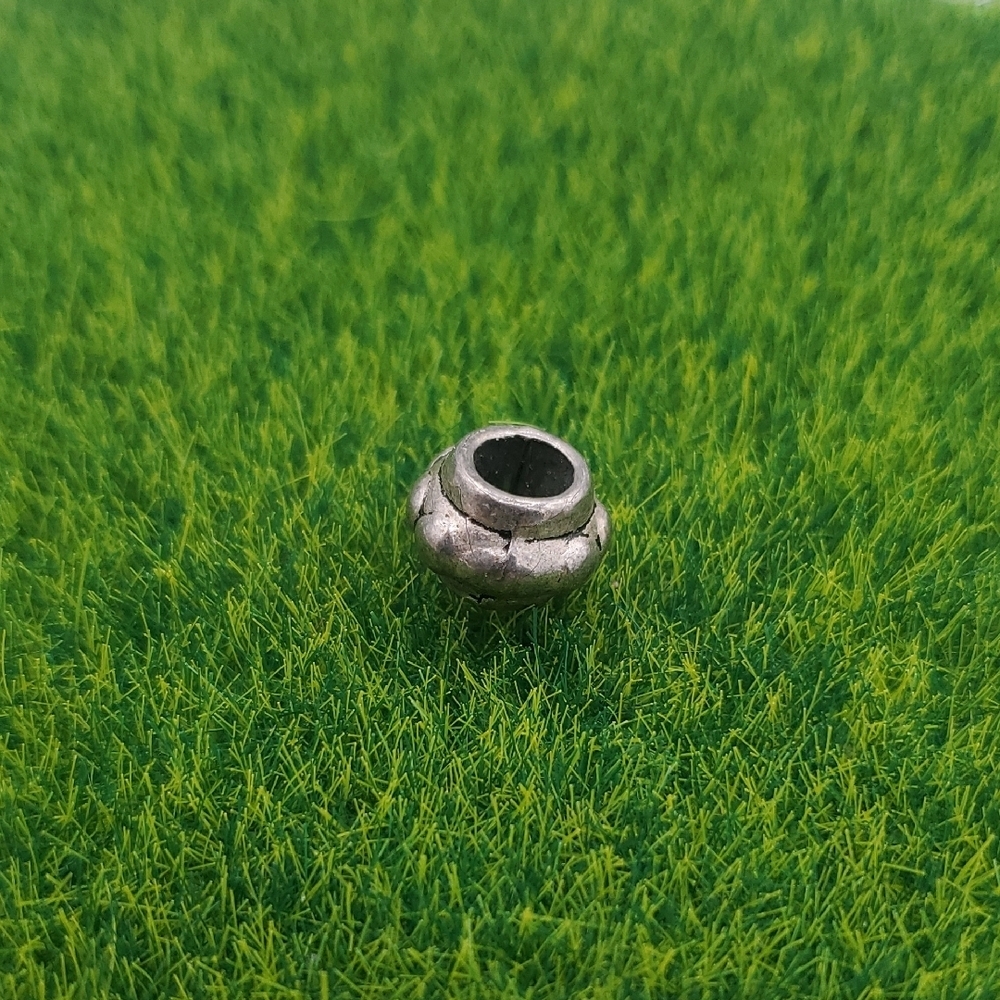 Ancient Bead P308 Silver Tone